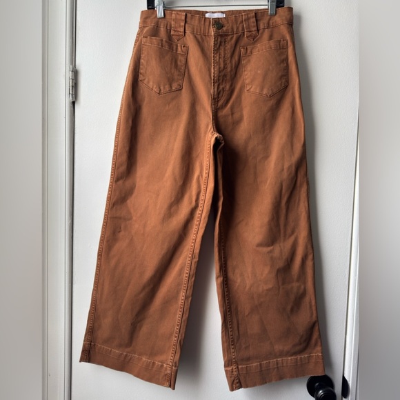Frame Brown Utility Cropped Pants - Picture 4 of 13